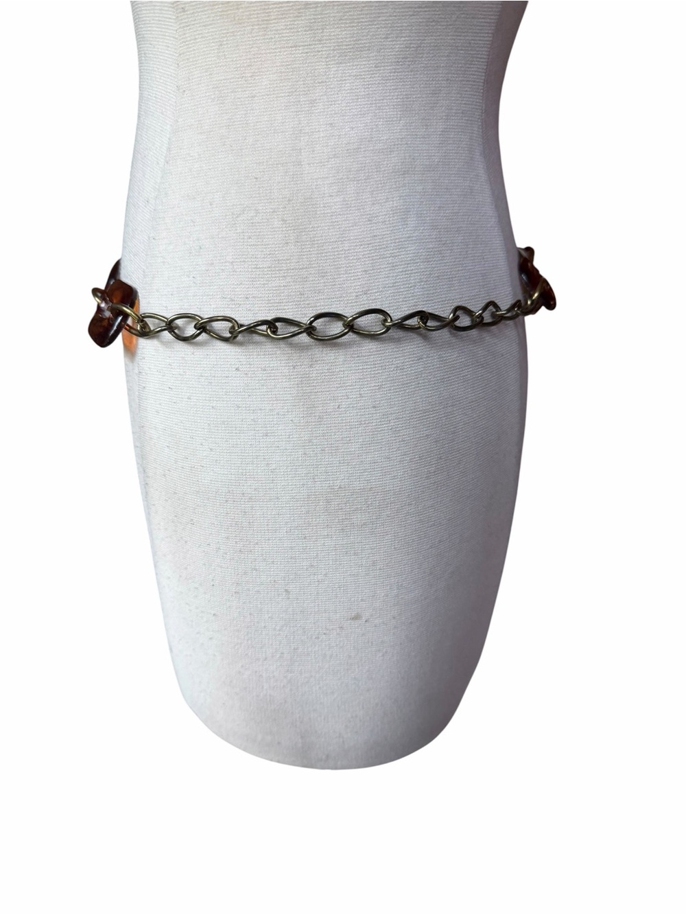 1960s/70s MCM Amber Lucite Chain Belt - Picture 2 of 4